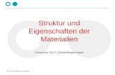 Prof. Dr.-Ing. Dorothee Schroeder-Obst Struktur und Eigenschaften der Materialien Vorlesung Teil 2: Zweistofflegierungen.