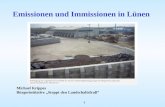 1 Emissionen und Immissionen in Lünen Michael Krippes Bürgerinitiative Stoppt den Landschaftsfraß