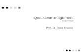Qualitätsmanagement in der Praxis Prof. Dr. Peter Kneisel.