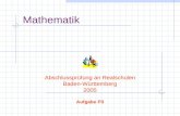 Mathematik Abschlussprüfung an Realschulen Baden-Württemberg 2005 Aufgabe P3.
