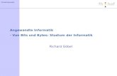 FH-Hof Informatik Angewandte Informatik - Von Bits und Bytes: Studium der Informatik Richard Göbel.