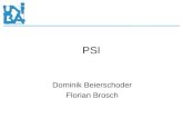 PSI Dominik Beierschoder Florian Brosch. 2 Psi Theoretisch PSI: Ganzheitliche Theorie über Interaktion von Kognition, Emotion und Motivation Einfache.