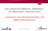 Der wissenschaftliche Mittelbau an deutschen Hochschulen - zwischen Karriereaussichten und Abbruchtendenzen Name der Veranstaltung.
