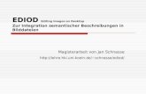 EDIOD Editing Images on Desktop Zur Integration semantischer Beschreibungen in Bilddateien Magisterarbeit von Jan Schnasse http://lehre.hki.uni-koeln.de/~schnasse/ediod