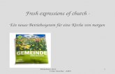 Hildesheim 2010 Volker Roschke - AMD 1 Fresh expressions of church - Ein neues Betriebssystem für eine Kirche von morgen.