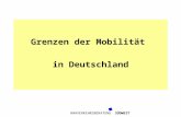 NAHVERKEHRSBERATUNG SÜDWEST Grenzen der Mobilität in Deutschland.