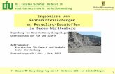7. Baustoff-Recycling-Tag am 14. Oktober 2004 in Sindelfingen Dr. Carsten Schäfer, Referat 35 Kreislaufwirtschaft, Abfallbehandlung 1 Ergebnisse von Reihenuntersuchungen.