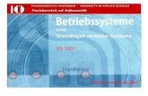 SS 2007 Version vom 21.03.2007 Betriebssysteme und Grundlagen Verteilter Systeme © H. Weber, FH Wiesbaden Übersicht Folie 2 Organisation Leitung: H.