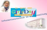 Das Finanzministerium beteiligt sich auch in diesem Jahr am GirlsDay. Es bietet im Rahmen dieses Aktionstages Mädchen eine Informationsveranstaltung zum.