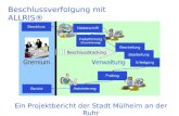 Beschlussverfolgung mit ALLRIS® Ein Projektbericht der Stadt Mülheim an der Ruhr.