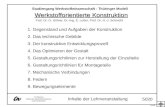 10/.98 TU Ilmenau Institut für Maschinenelemente und Konstruktion Inhalte der Lehrveranstaltung 5020 Studiengang Werkstoffwissenschaft - Thüringer Modell.