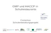 GMP und HACCP in Schulrestaurants Comenius Schulentwicklungsprojekt Srednja šola Zagorje.