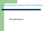 Produktion Geschäftsprozesse in der Produktion. Überblick Grundlegende Transaktionskontrollen eines Erzeugungsunternehmens in den Bereichen Produktions.
