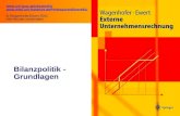 1.1 Bilanzpolitik - Grundlagen   Wagenhofer/Ewert 2002. Alle Rechte vorbehalten.