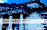 Information Rights Management Adrian Turtschi, Swisscom AG Heinz Többen, Swisscom IT Service AG