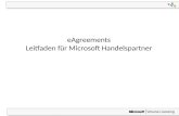 1 eAgreements Leitfaden für Microsoft Handelspartner.