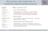 Nutzung von Internet in Gedenkstättenbibliotheken Bundesweites Gedenkstättenseminar – 25. Bis 28. September 2003 in Northeim und Moringen Was suche ich?