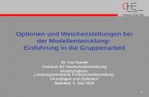 Www.che.de 1 Optionen und Weichenstellungen bei der Modellentwicklung: Einführung in die Gruppenarbeit Dr. Kai Handel Centrum für Hochschulentwicklung.