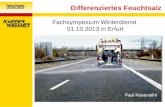 Paul Rosenstihl Differenziertes Feuchtsalz Fachsymposium Winterdienst 01.10.2013 in Erfurt.