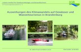 Auswirkungen des Klimawandels auf Gewässer und Wassertourismus in Brandenburg  Foto: Steyer  .