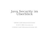 Java Security im Überblick EUROSEC GmbH Chiffriertechnik & Sicherheit Tel: 06173 / 60850,  © EUROSEC GmbH Chiffriertechnik & Sicherheit,