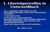 1. Literträgertreffen in Unterweißbach Am 1. September 2009 hießen wir alle ehemaligen Literträger sowie deren Partnerinnen zu unserem 1. Literträgertreffen.