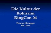 Die Kultur der Rohirrim RingCon 04 Thomas Honegger FSU Jena.
