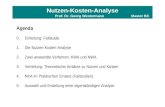 Nutzen-Kosten-Analyse Prof. Dr. Georg WestermannMaster BC Agenda 0.Einleitung: Fallstudie 1.Die Nutzen-Kosten-Analyse 2.Zwei verwandte Verfahren: KWA und