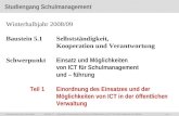 Dozenten: Herr Rainer Gierk Folie 1Baustein 5.1 - Einsatz und Möglichkeiten von ICT für Schulmanagement und –führung, WS 2007/08, WIB e.V. Dozenten: Herr.