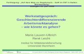 M. Lauxen-Ulbrich/ R. Leicht, Fachtagung Auf dem Weg zur Regelpraxis – GeM im ESF 22.06.06 Fachtagung: Auf dem Weg zur Regelpraxis – GeM im ESF in Baden-Württemberg