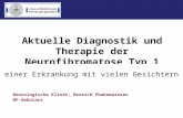 Aktuelle Diagnostik und Therapie der Neurofibromatose Typ 1 Neurologische Klinik, Bereich Phakomatosen NF-Ambulanz einer Erkrankung mit vielen Gesichtern.