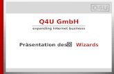 Q4U GmbH expanding internet business Präsentation des Wizards.