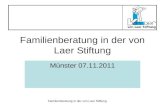 Familienberatung in der von Laer Stiftung Münster 07.11.2011.