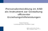 Personalentwicklung im ASD als Instrument zur Gestaltung effizienter Erziehungshilfeleistungen Beate Rotering Landesjugendamt Westfalen Lippe.