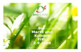 Bio Markt und Kunden FiBL 2.9.2008. Jürg Schenkel, Bio Suisse, 6. Januar 20142 Bio-Markt - Marktentwicklung + 7,7 %