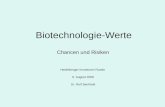 Biotechnologie-Werte Chancen und Risiken Heidelberger Investoren Runde 6. August 2008 Dr. Rolf Bechtold.