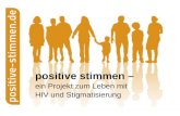 Positive stimmen – ein Projekt zum Leben mit HIV und Stigmatisierung.
