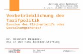 Dr. Reinhard Bispinck Betriebe unter Marktdruck WSI-Herbstforum 2003 4. und 5. 12.2003 in Düsseldorf Verbetrieblichung der Tarifpolitik Erosion des Flächentarifs.