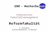 CHE – Hochschul Innovatives Fakultätsmanagement Reformfakultät P. Gritzmann Zentrum Mathematik, TU München kurs.