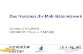 Das französische Mobilitätsnetzwerk Dr Antony MAUVAIS Direktor der KASTLER Stiftung.