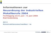 ® Gerhard Fröhlich / Roland Lingen Informationen zur Neuordnung der industriellen Metallberufe 2004 Fachtagung am 8. Juni – 9. Juni 2004 Bad Godesberg.