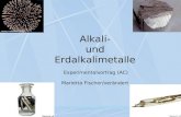 Alkali- und Erdalkalimetalle Experimentalvortrag (AC) Marietta Fischer/ver¤ndert
