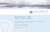 Beratermarkt 2007 Chance oder Gefahr? Was sich durch die MiFID und die VersVermRichtlinie geändert hat bzw. ändern wird! Dr. Sebastian Grabmaier Vorstandsvorsitzender.