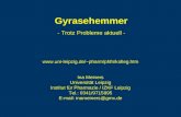 Gyrasehemmer Ina Meiners Universität Leipzig Institut für Pharmazie / IZKF Leipzig Tel.: 0341/9715895 E-mail: inameiners@gmx.de pharm/phfn/kolleg.htm.