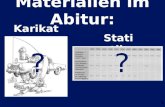 Materialien im Abitur: 1 Karikatur Statistik ? ? ?