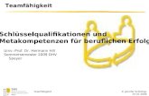 © Jennifer Schillings 07.07.2009 Teamfähigkeit Univ.-Prof. Dr. Hermann Hill Sommersemester 2009 DHV Speyer Schlüsselqualifikationen und Metakompetenzen.