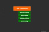 1 Jing - Einführung themenübersicht Beschreibung Installation Einstellungen Benutzung.