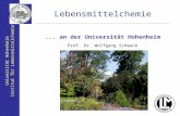 Universit¤t Hohenheim Institut f¼r Lebensmittelchemie Lebensmittelchemie... an der Universit¤t Hohenheim Prof. Dr. Wolfgang Schwack