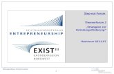 Stiftungsprofessur Entrepreneurship 1 Step-out Forum Themenforum 3 Strategien zur Gründungsförderung Hannover 22.11.07.