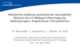Wiederherstellung artenreicher mesophiler Wiesen durch Mähgut-Übertragung: Bedingungen, Ergebnisse, Perspektiven R. Buchwald, T. Rosskamp, L. Steiner,